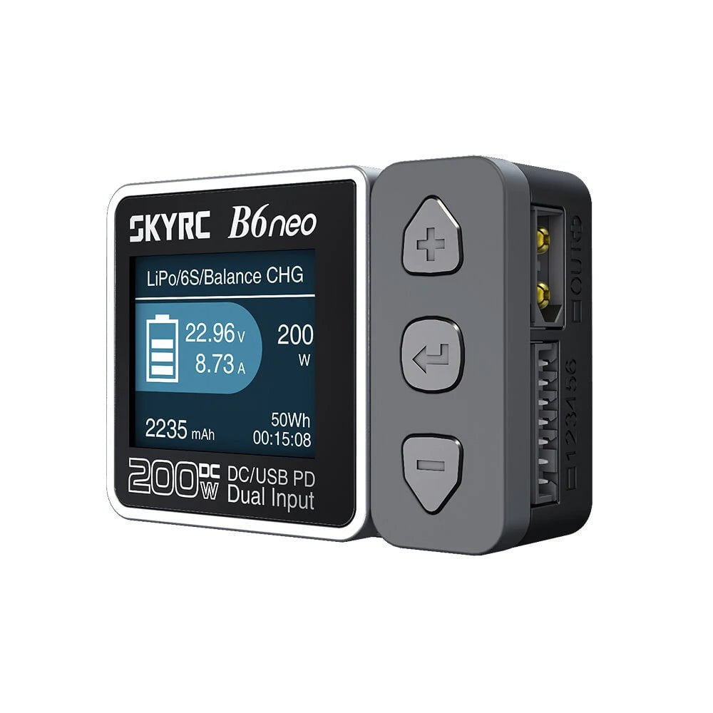 SkyRC B6 Neo 200w 10A 1-6S DC Smart Charger XT60 - Choose Color