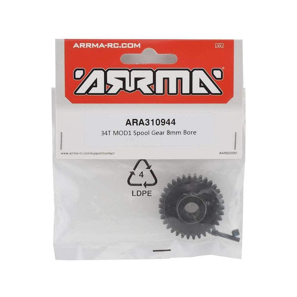 ARA310944, Arrma Limitless Steel Mod1 Spool Gear (w/8mm Bore) (34T)