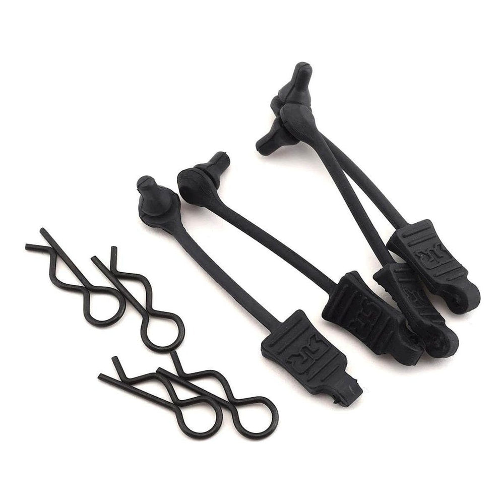 ARAC3445, AR390165, Arrma 1/10 Body Clip Retainer (Black) (4)