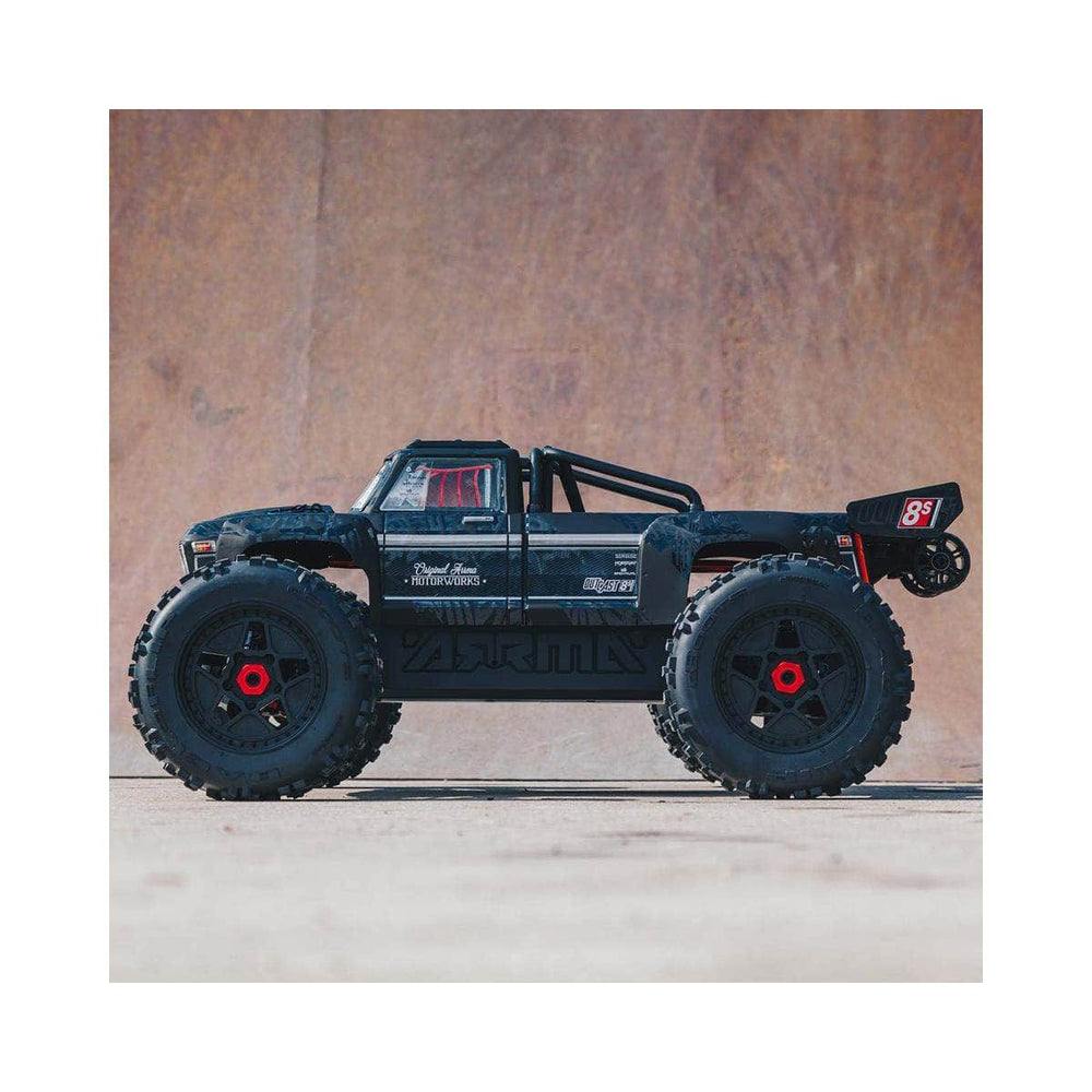 ARA5210, Arrma Outcast 1/5 EXB EXtreme Bash Roller 4WD Monster Stunt Truck (Black)