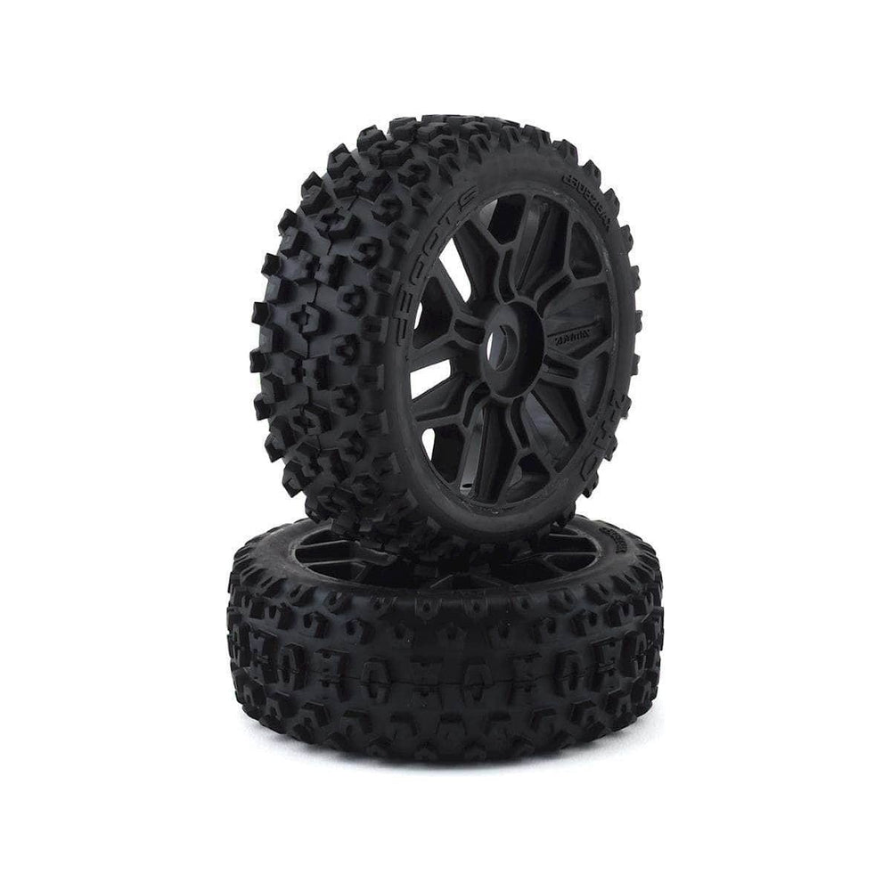 ARA550057, Arrma 2HO Pre-Mounted Tires (2)