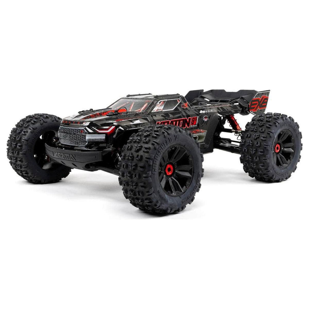 ARA5808V2, Arrma Kraton 8S BLX EXB Brushless RTR 1/5 4WD Monster Truck (Black) w/DX3 Radio, Smart ESC & AVC