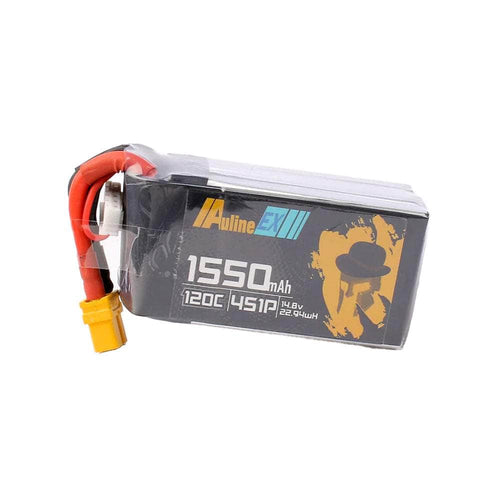 AULINE Battery Auline EX 14.8V 4S 1550mAh 120C LiPo Battery - XT60