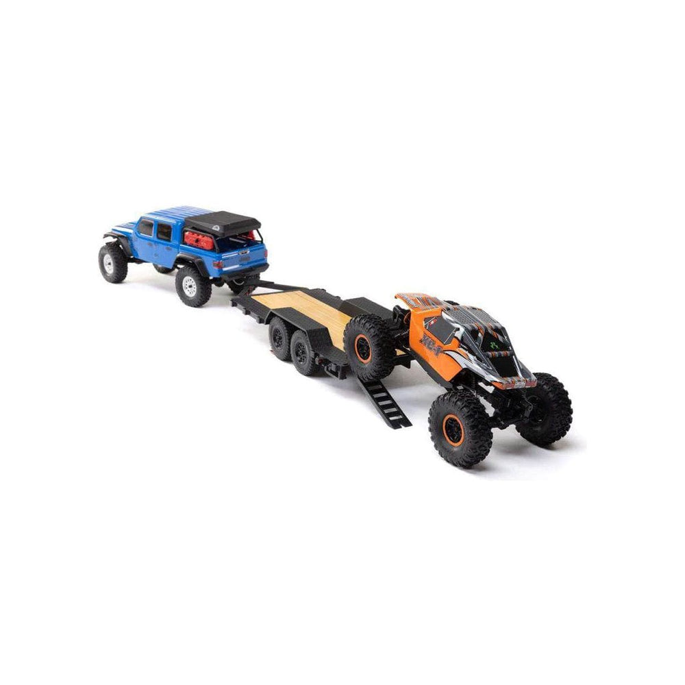 AXI00009, Axial SCX24 Flat Bed Mini Vehicle Trailer w/LED Taillights