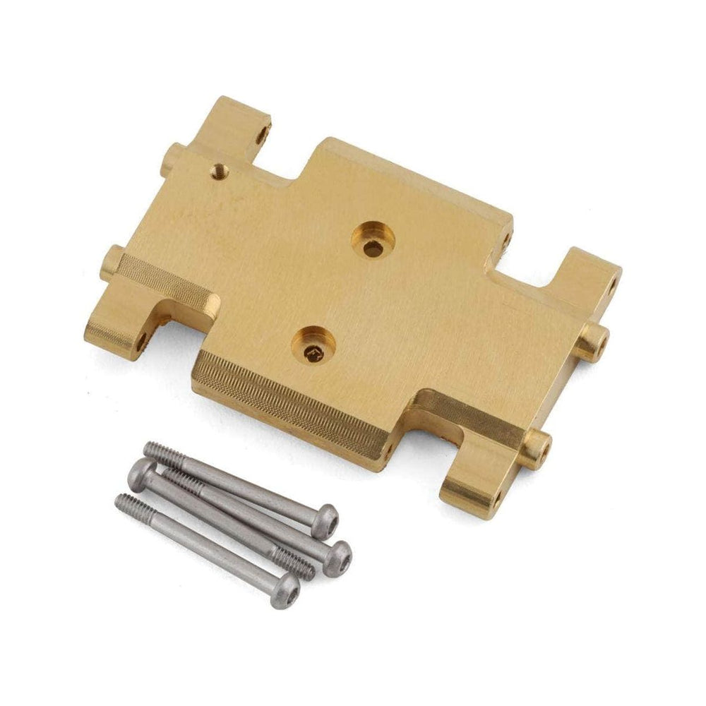 AXI301002, Axial SCX24 Brass Chassis Skid Plate (19.5g)