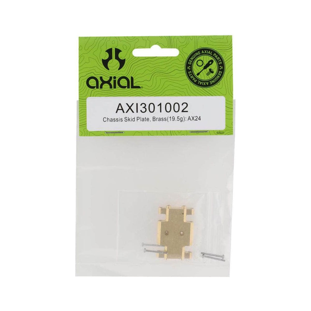 AXI301002, Axial SCX24 Brass Chassis Skid Plate (19.5g)