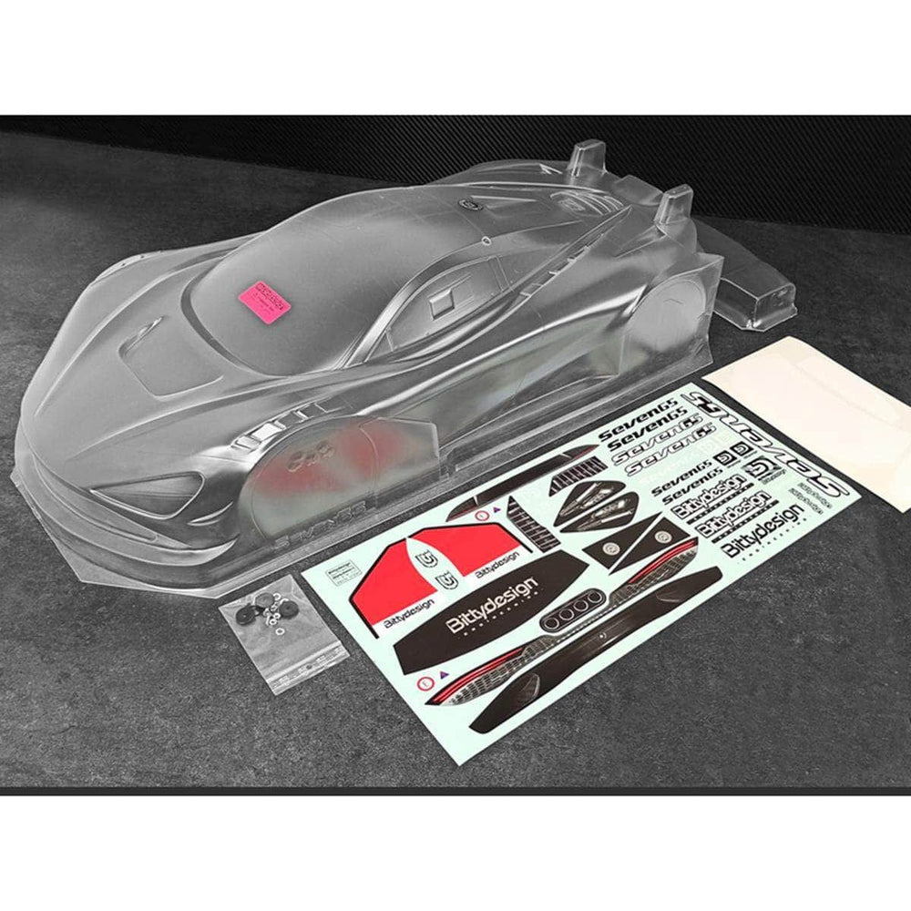 BDYGT7-S65, Bittydesign Seven65 1/7 GT Supercar Body (Clear) (Arrma Infraction/Limitless)