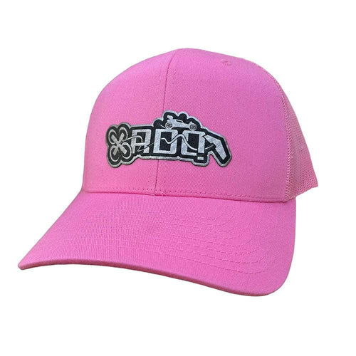 Brain3D Swag RDQ Logo Retro Trucker Hat - Pink