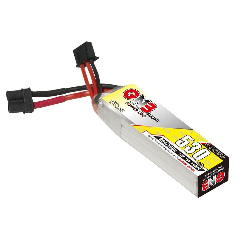 Gaoneng GNB 7.6V 2S 530mAh 90C LiHV Micro Battery (Long Type) - XT30