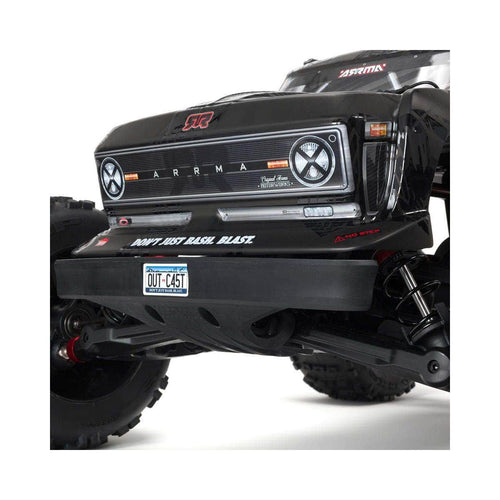 Caloosa Trains And Hobbies Arrma Monster Truck 4WD ARA5210, Arrma Outcast 1/5 EXB EXtreme Bash Roller 4WD Monster Stunt Truck (Black)