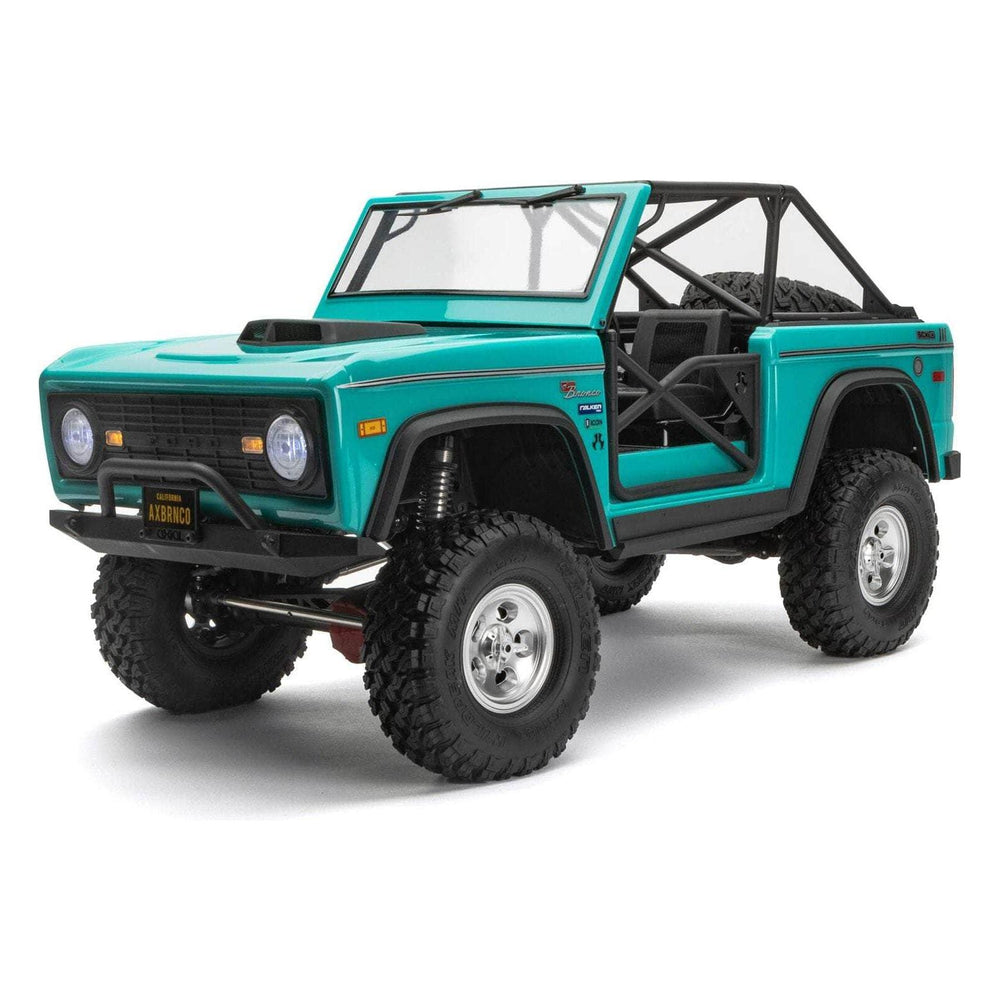 Caloosa Trains And Hobbies RC Jeep Turquoise Blue AXI03014, SCX10 III Early Ford Bronco 1/10th 4wd RTR