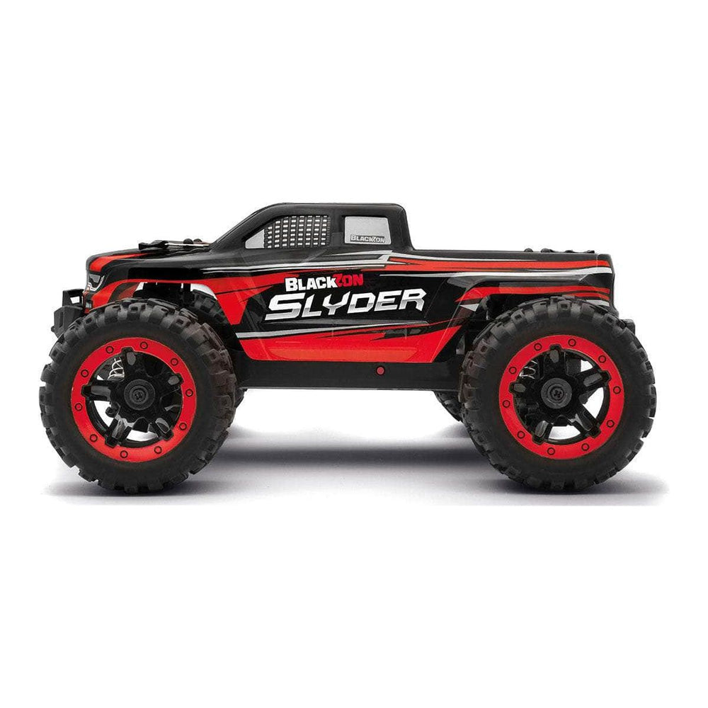 Caloosa Trains And Hobbies Monster Truck BZN540098, BlackZon Slyder MT 1/16 4WD Electric Monster Truck - Red