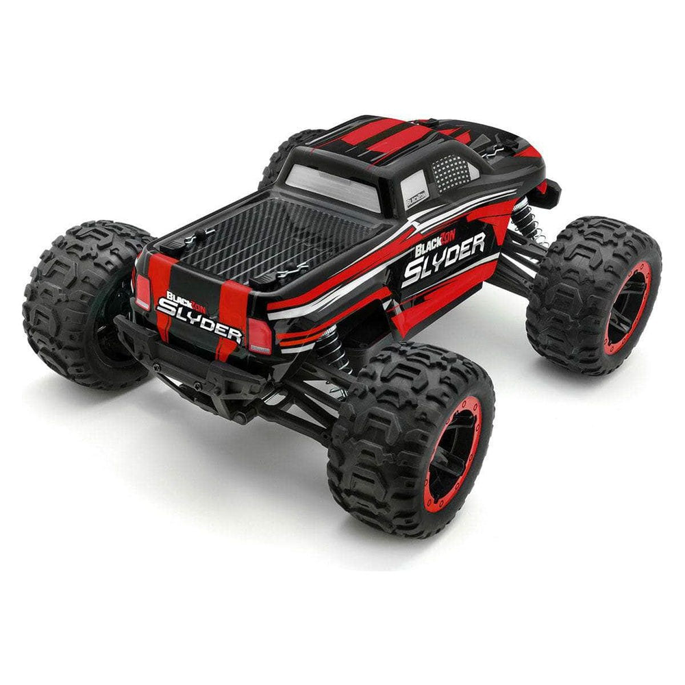 Caloosa Trains And Hobbies Monster Truck BZN540098, BlackZon Slyder MT 1/16 4WD Electric Monster Truck - Red