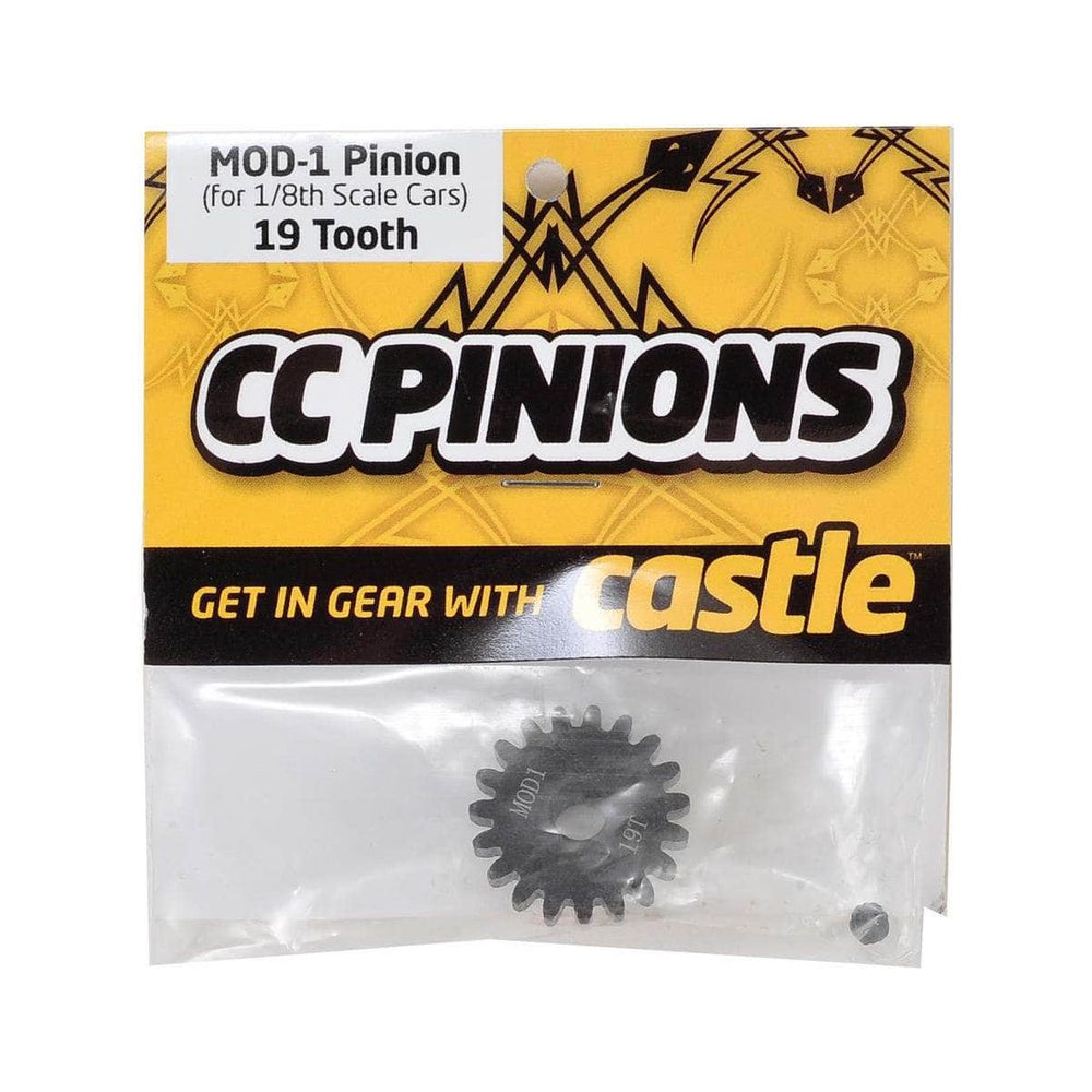 Caloosa Trains And Hobbies Castle Creations Parts & Accessories CSE010-0065-11, Castle Creations Mod 1 Pinion Gear w/5mm Bore (19T)