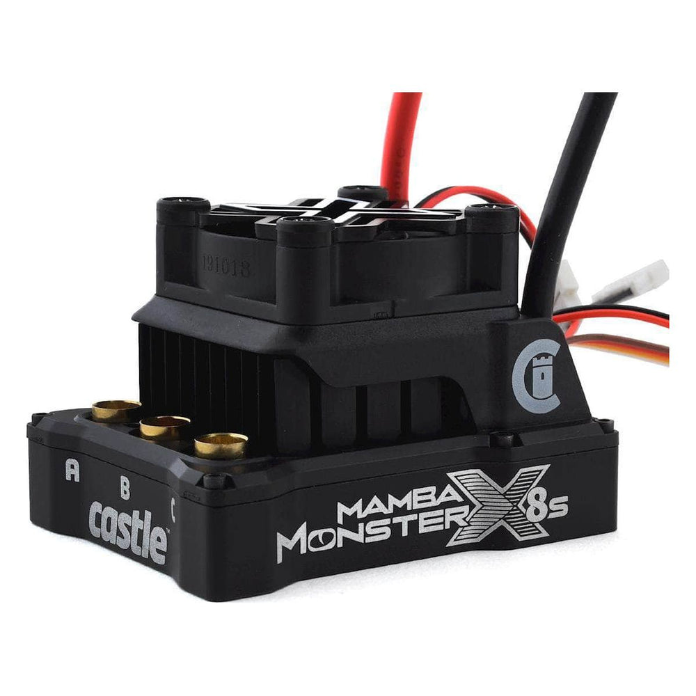 Caloosa Trains And Hobbies Castle Creations Parts & Accessories CSE010-0165-01, Castle Creations Mamba Monster X 8S 1/6 ESC/Motor Combo w/2028 Sensored Motor (800kV)