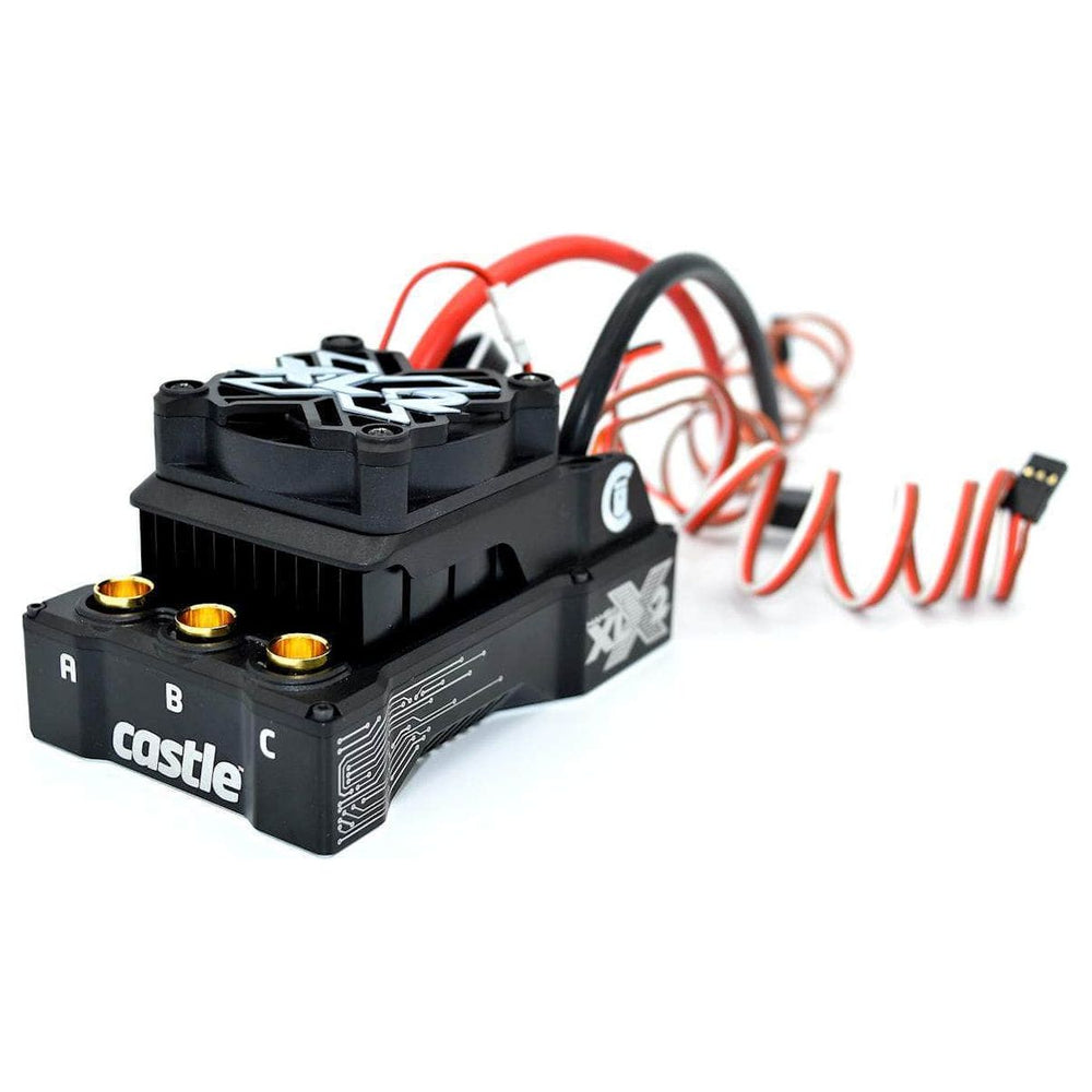 Caloosa Trains And Hobbies Castle Creations Parts & Accessories CSE010-0167-00, Castle Creations Mamba XLX 2 1/5 Scale Sensored Brushless ESC