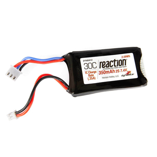 Caloosa Trains And Hobbies RC Battery DYNB0012, Dynamite 2S LiPo Battery (7.4V/350mAh)