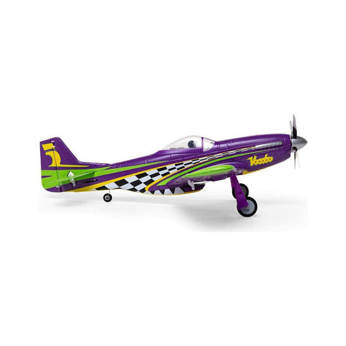 Caloosa Trains And Hobbies RC Airplane EFLU4350, E-flite UMX P-51D Voodoo BNF Basic Electric Airplane (493mm) w/AS3X & SAFE Select