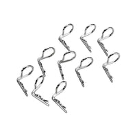 Caloosa Trains And Hobbies Hot Racing Parts & Accessories HRAAC01B08, Hot Racing 90 Degree Bend Body Clips (10) (Silver)