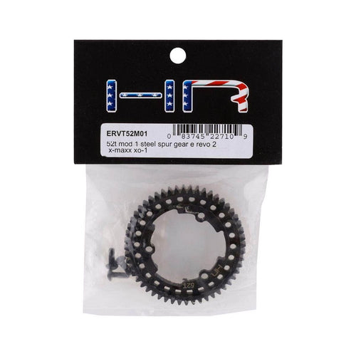 Caloosa Trains And Hobbies Hot Racing Parts & Accessories HRAERVT52M01, Hot Racing E Revo 2.0/X-Maxx/XO-1 Steel Mod 1 Steel Spur Gear (52T)