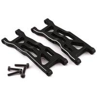 Caloosa Trains And Hobbies Hot Racing Parts & Accessories HRAMTT5501, Hot Racing Losi Mini-T 2.0/Mini-B Aluminum Front Arm Set (Black) (2)