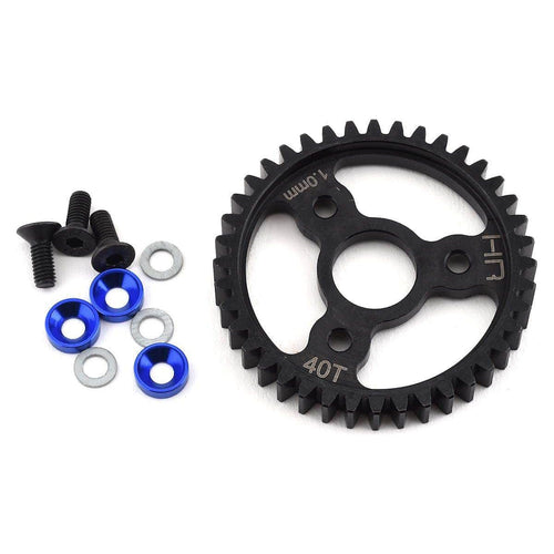 Caloosa Trains And Hobbies Hot Racing Parts & Accessories HRASRVO440, Hot Racing Traxxas MOD1 Steel Spur Gear (Blue) (40T)