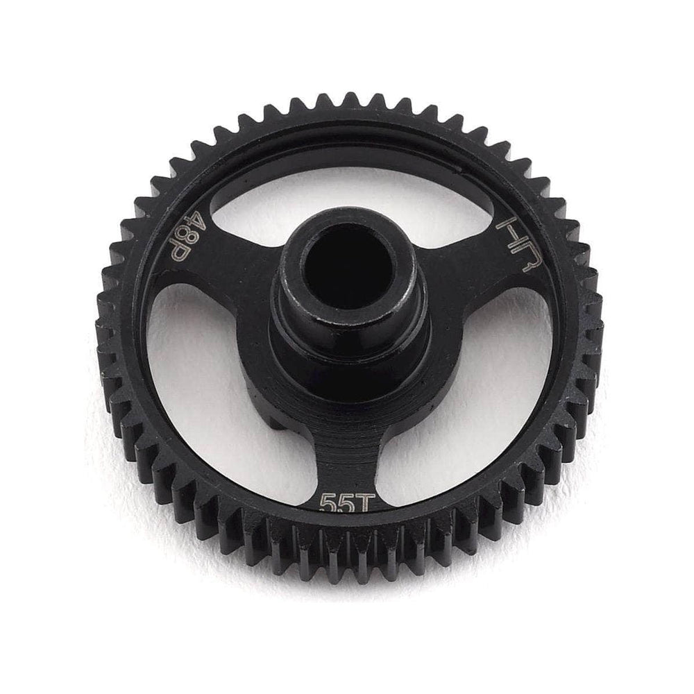 Caloosa Trains And Hobbies Hot Racing Parts & Accessories HRASTRF455, Hot Racing Traxxas 4-Tec 2.0 Steel 48P Spur Gear (55T)