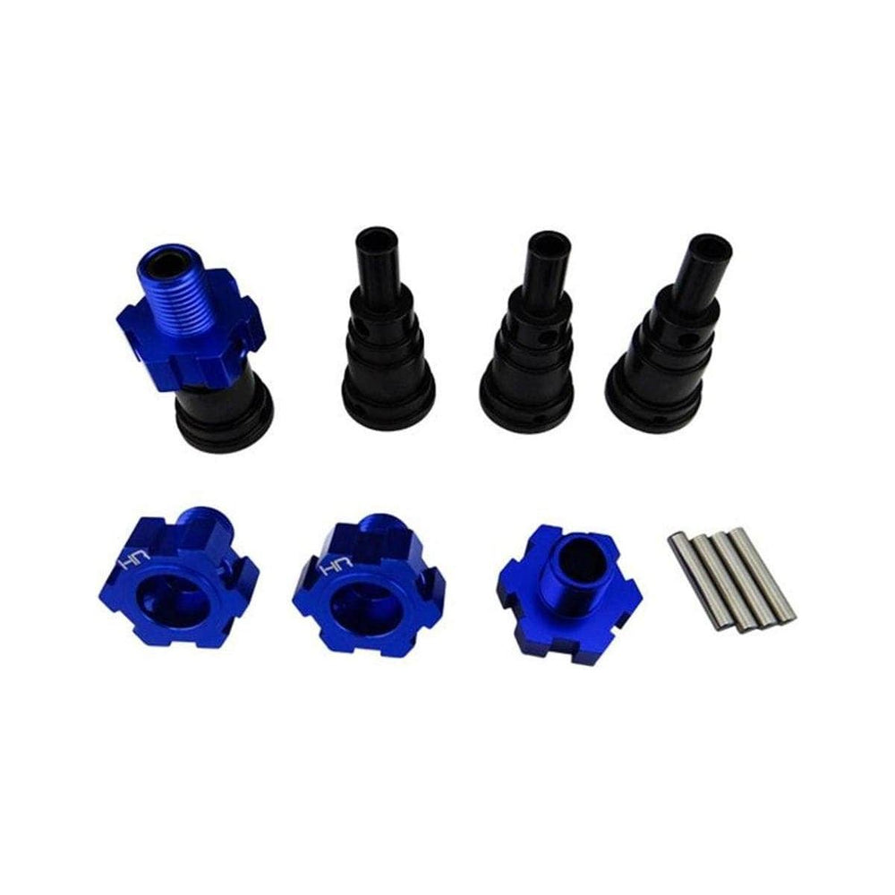 Caloosa Trains And Hobbies Hot Racing Parts & Accessories HRASXMX39X06, Hot Racing Steel Stub Axle w/Alum 24mm Wheel Hexes (4) - ONLY FOR Traxxas X-Maxx 6s