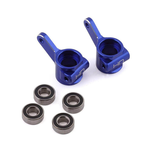 Caloosa Trains And Hobbies Hot Racing Parts & Accessories HRATE21X06, Hot Racing Traxxas Slash Aluminum Front Knuckle Set (Blue)