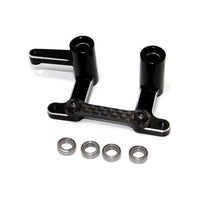 Caloosa Trains And Hobbies Hot Racing Parts & Accessories HRATE48G01, Aluminum/Carbon Fiber Steering Bellcranks & Draglink, for Traxxas Bandit & 2wd Slash