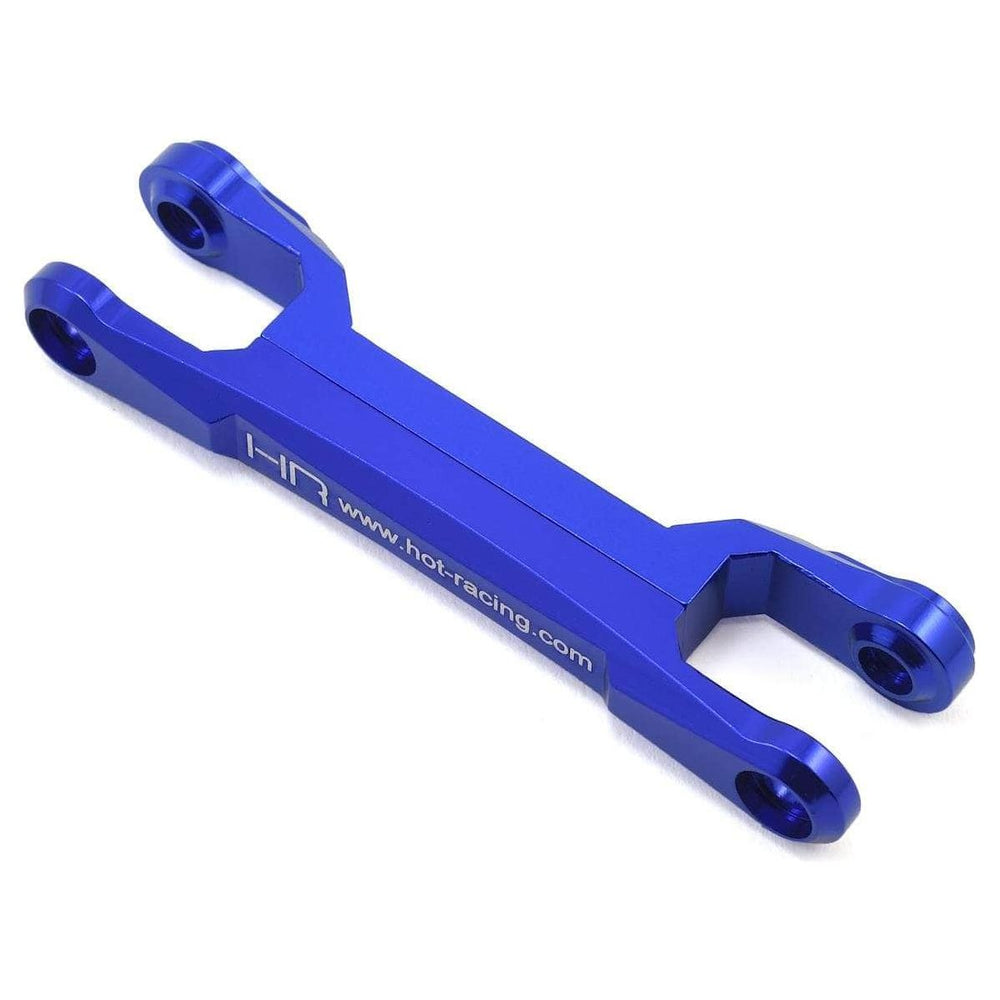 Caloosa Trains And Hobbies Hot Racing Parts & Accessories HRAXMX4906, Hot Racing Traxxas X-Maxx Aluminum Steering Rack Center Brace Draglink (Blue)