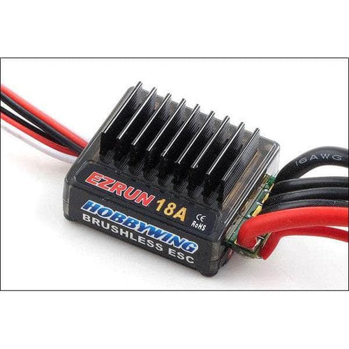 Caloosa Trains And Hobbies Hobby Wing Parts & Accessories HWA81030010, Hobbywing EZRun 18A Sensorless Brushless ESC/Motor Combo (18.0T/5200kV) w/Program Box