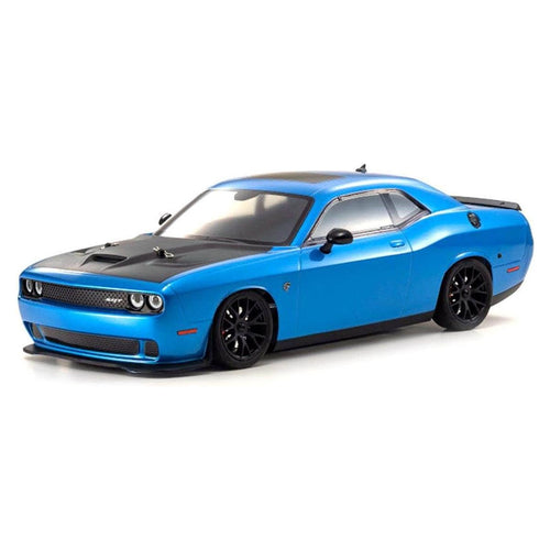 Caloosa Trains And Hobbies R/C Car KYO34415T2, Kyosho EP Fazer Mk2 FZ02L 2015 Dodge SRT Challenger Hellcat ReadySet (Blue) w/Syncro KT-231P Radio