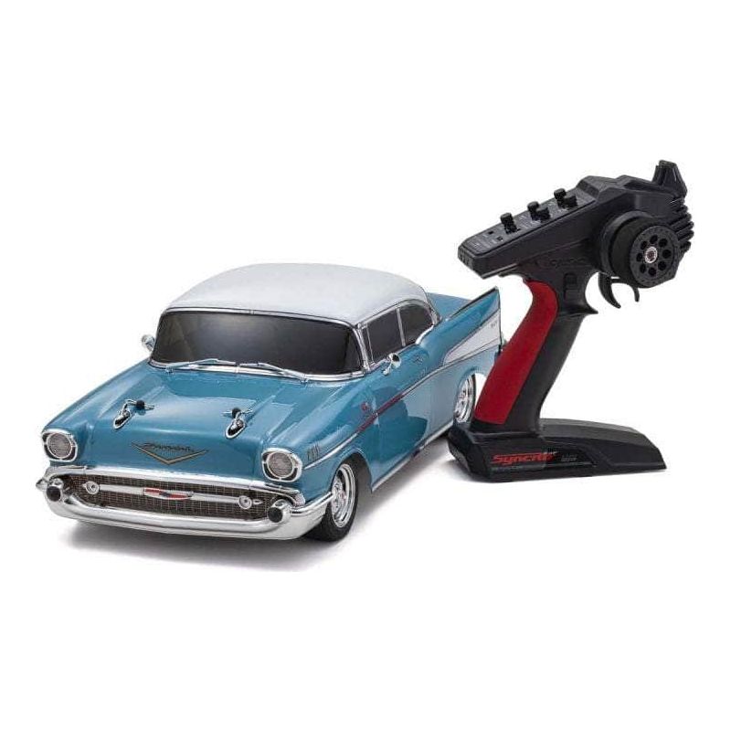 Caloosa Trains And Hobbies R/C Car KYO34433T1, Kyosho EP Fazer Mk2 FZ02L 1957 Chevy Bel Air Coupe ReadySet (Turquoise) w/Syncro KT-231P+ Radio