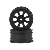 Caloosa Trains And Hobbies R/C Car/Parts KYOFAH706BK, Kyosho Fazer 8-Spoke Watanabe Wheel (Black Metallic) (2) w/12mm Hex