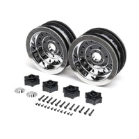 Caloosa Trains And Hobbies LOSI Parts & Accessories LOS44005, Losi LMT Mega D&D Wheels (2) (Chrome)