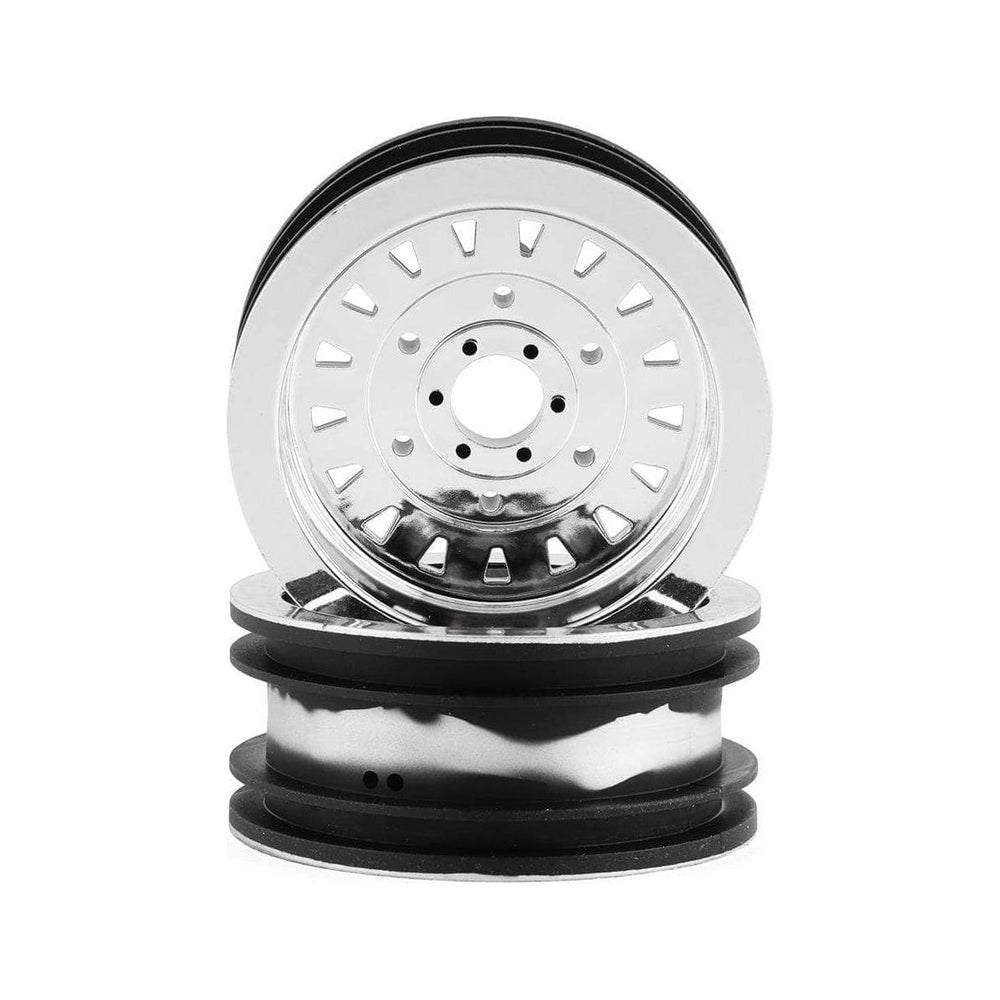 Caloosa Trains And Hobbies LOSI Parts & Accessories LOS44005, Losi LMT Mega D&D Wheels (2) (Chrome)