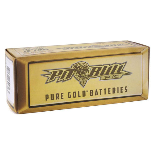 Caloosa Trains And Hobbies RC Battery PBTPBB8A80C4S2P, Pit Bull Tires Pure Gold 4S 80C Softcase LiPo Battery (14.8V/8000mAh) w/Battery Life Indicator & EC5 Connector