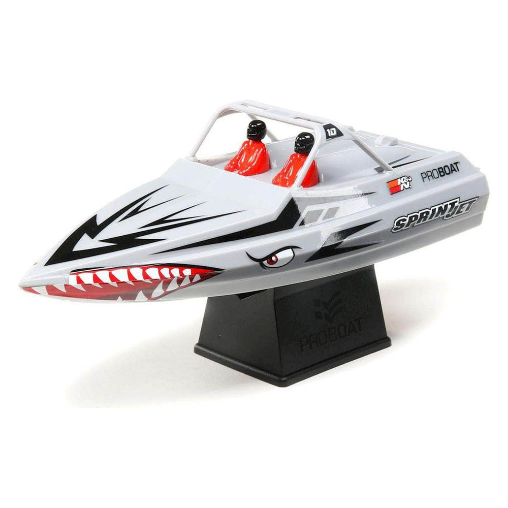 Caloosa Trains And Hobbies R/C Boat Silver PRB08045, Pro Boat Sprintjet 9 Inch Self-Righting RTR Electric Jet Boat w/2.4GHz Radio, Battery & Charger