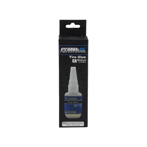 Caloosa Trains And Hobbies ProTek RC Parts & Accessories PTK-1570, ProTek RC CA Tire Glue w/Glue Tip (Medium) (0.75oz)