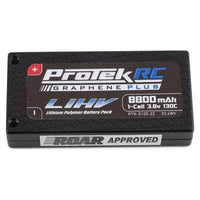 Caloosa Trains And Hobbies Parts & Accessories PTK-5105-22, ProTek RC 1S 130C Low IR Si-Graphene + HV LiPo Battery (3.8V/8800mAh) w/4mm Connectors (ROAR Approved)