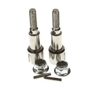 Caloosa Trains And Hobbies RaCersEdge™ Parts & Accessories RCE6407, Metal Rear Wheel Shafts & Pins & M4 Lock Nuts for Blackzon Slyder