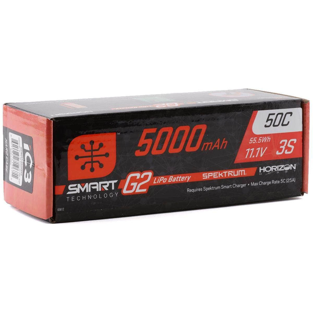 Caloosa Trains And Hobbies Spektrum Batteries & Chargers SPMX53S50H3, Spektrum RC 3S Smart G2 LiPo 50C Battery Pack w/IC3 Connector (11.1V/5000mAh)