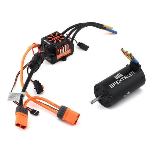 Caloosa Trains And Hobbies Spektrum Parts & Accessories SPMXSEMC05, Spektrum RC Firma 150 Amp Sensorless Brushless Smart ESC & Motor Combo (2050Kv)