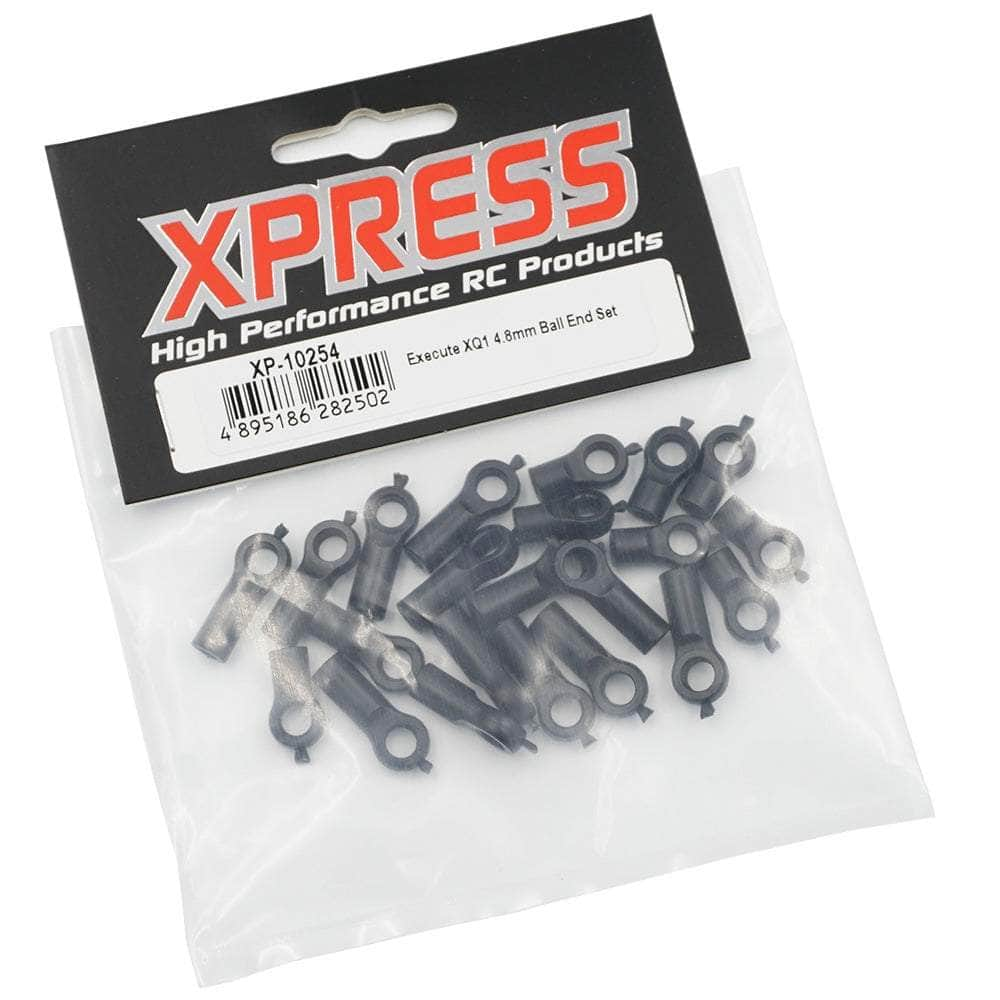 Caloosa Trains And Hobbies Xpress R/C Parts & Accessories XP-10254, 4.8mm Low Profile Ball End Set