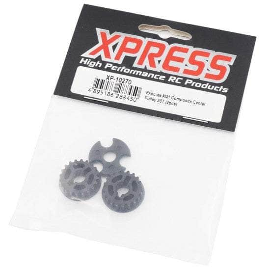 Caloosa Trains And Hobbies Xpress R/C Parts & Accessories XP-10270, COMPOSITE CENTER PULLEY 20T 2PCS FOR EXECUTE