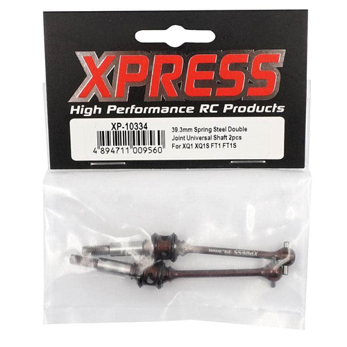 Caloosa Trains And Hobbies Xpress R/C Parts & Accessories XP-10334, 39mm Spring Steel Double Joint Universal Shaft 2pcs