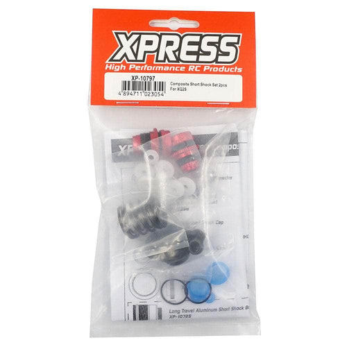 Caloosa Trains And Hobbies Xpress R/C Parts & Accessories XP-10797, Sports Composite Short Shock Set 2pcs