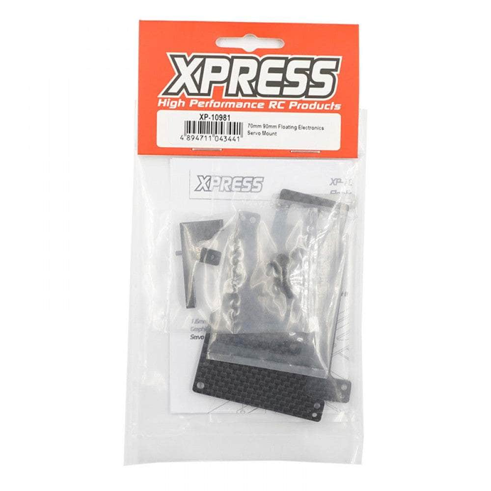 Caloosa Trains And Hobbies Xpress R/C Parts & Accessories XP-10981, 70mm 90mm Floating Electronics Servo Mount