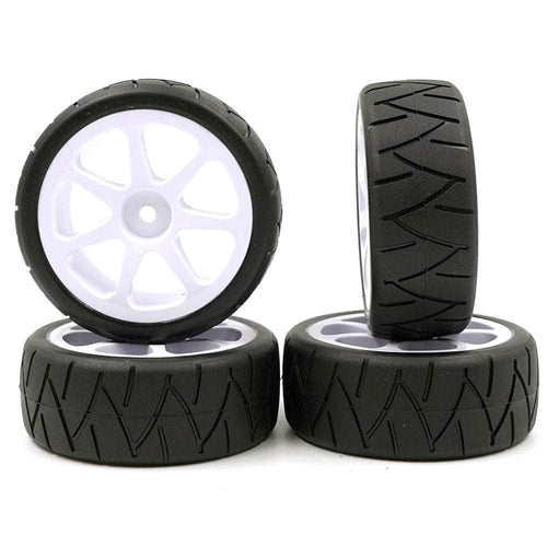 Caloosa Trains And Hobbies Xpress R/C Parts & Accessories XP-40235, XPRESS Competition 36x Spoked Radial Pre-Glued Wheel Set For 1/10 Touring